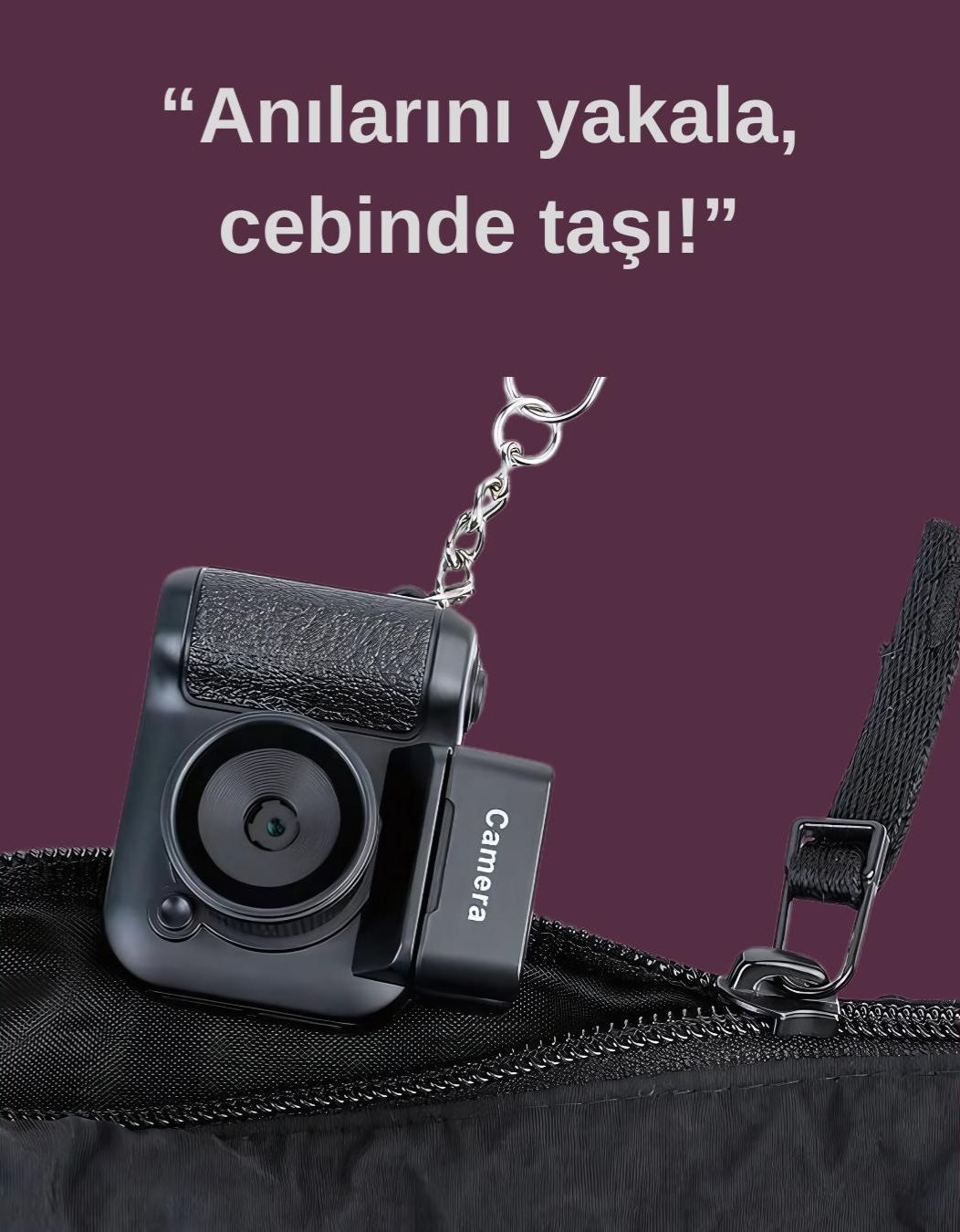 FLAŞLI  RETRO KAMERA {16GB hafıza kartı hediye]